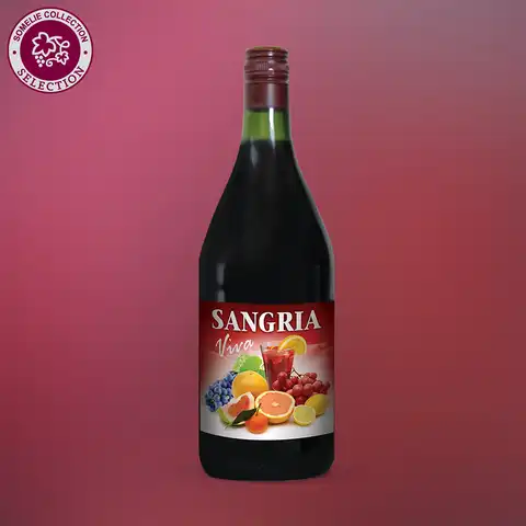 виноградосодержащий напиток из виноградного сырья САНГРИЯ ВИВА 7% 1.5, красное, сладкое, Испания