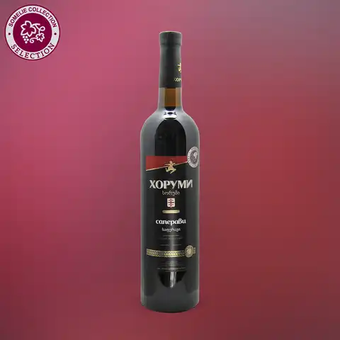 вино ХОРУМИ САПЕРАВИ ординарное сортовое 10-15% 0.75, красное, сухое, Грузия