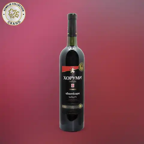 вино ХОРУМИ ХВАНЧКАРА ординарное 10-15% 0.75, красное, полусладкое, Грузия