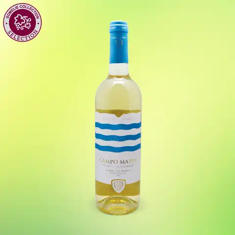 вино КАМПО МАРИН МАКАБЕО ШАРДОНЕ 10-15% 0.75, белое, сухое, Испания