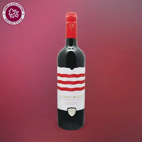 вино КАМПО МАРИН ГАРНАЧА ТЕМПРАНИЛЬО КАБЕРНЕ 10-15% 0.75, красное, сухое, Испания