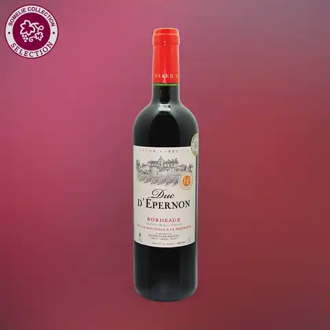 вино ДЮК Д ЭПЕРНОН 12-15% 0.75, красное, сухое, Франция