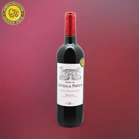 вино ШАТО ДЕ ПОРТЕ 2018 14% 0.75, красное, сухое, Франция