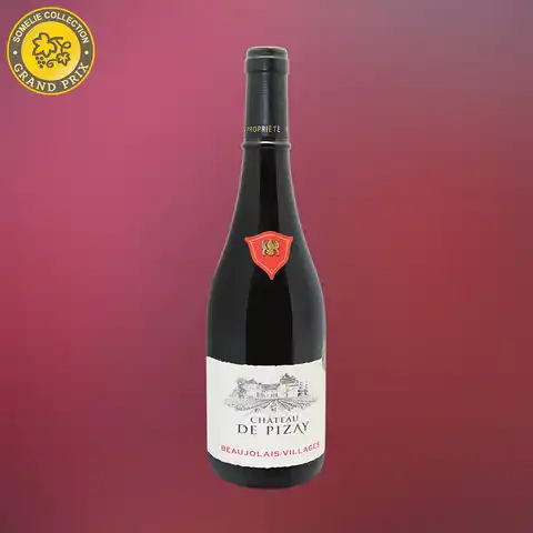 вино ШАТО ДЕ ПИЗЭ БОЖОЛЕ-ВИЛЛЯЖ 12-15% 0.75, красное, сухое, Франция