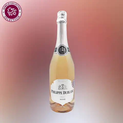 вино игристое ФИЛИПП ДЮБЛАН 9-13% 0.75, розовое, брют, Франция