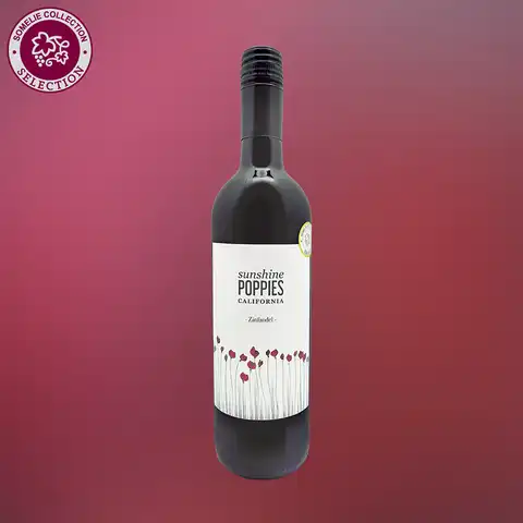вино САНШАЙН ПОППИС ЗИНФАНДЕЛЬ 10-15% 0.75, красное, сухое, США