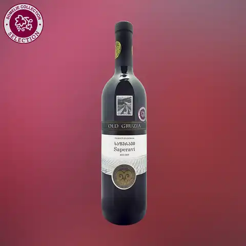 вино ОЛД ГРУЗИЯ САПЕРАВИ ординарное сортовое 10-15% 0.75, красное, сухое, Грузия