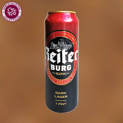 пиво РАЙТЕР БУРГ ДАРК ЛАГЕР 5% 0.568, темное, Чехия