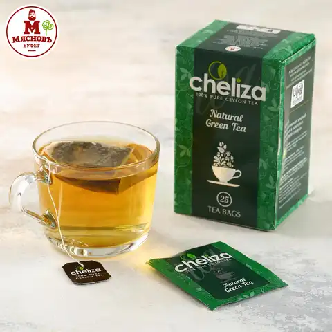 Чай зеленый 100% цейлонский Челиза пакетированный 25 шт. Шри-Ланка