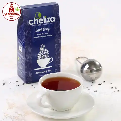 Чай черный Эрл Грей 100% цейлонский Челиза листовой 100г Шри-Ланка