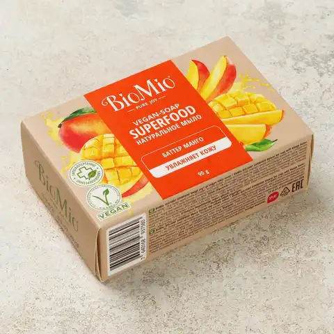 Мыло твердое БиоМио манго 90г