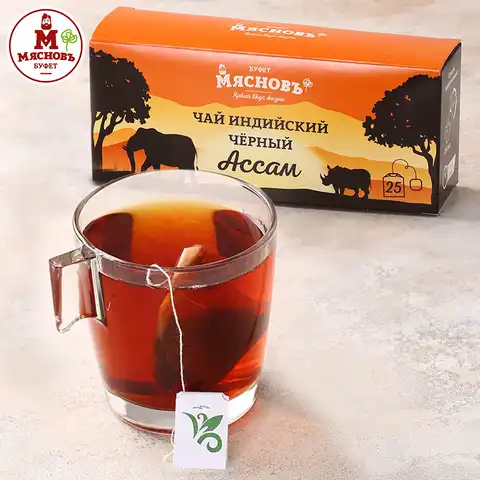 Чай черный индийский Ассам пакетированный 25 шт.