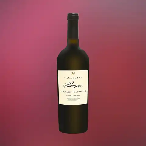 вино российское САПЕРАВИ-КРАСНОСТОП АВТОРСКОЕ ФАНАГОРИИ 13% 0.75, красное, сухое, Россия