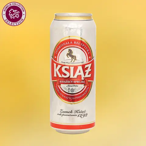 пиво КСЁНЗЖ ЯСНЕ ПЕЛЬНЕ 5% 0.5, светлое, Польша