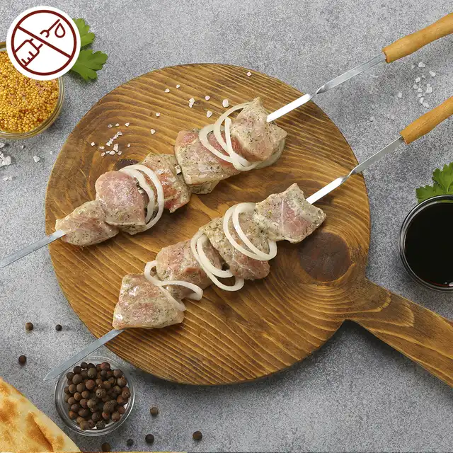 Шашлык из свиной шейки с перечным соусом