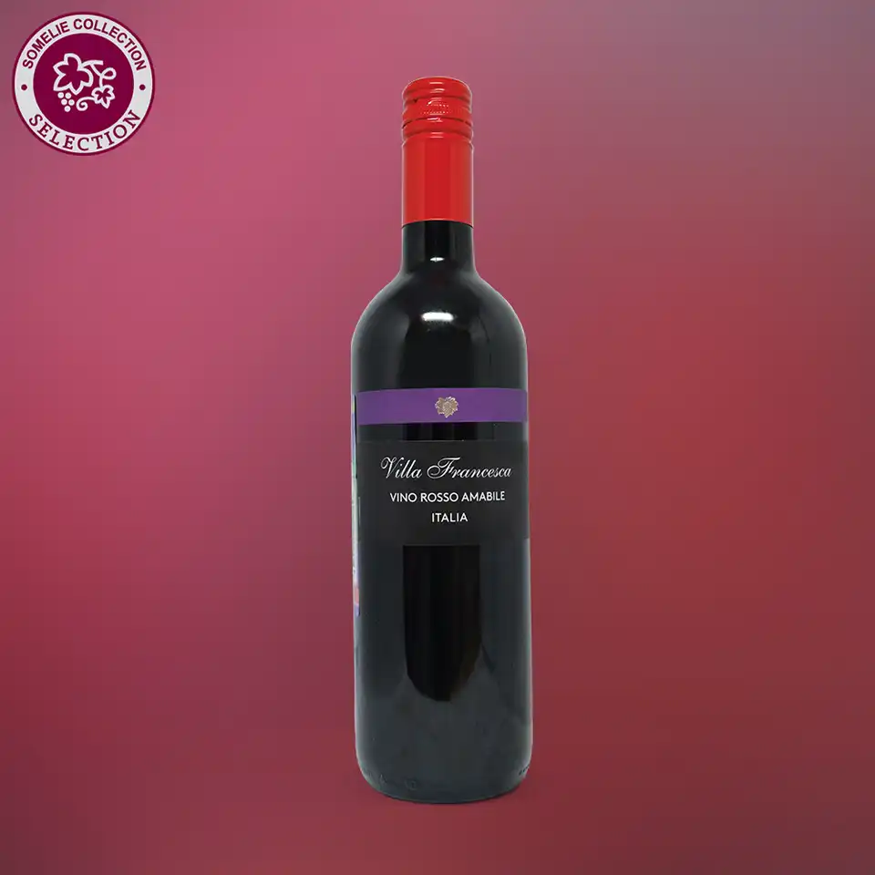 вино ВИЛЛА ФРАНЧЕСКА 10-15% 0.75, красное, полусладкое, Италия
