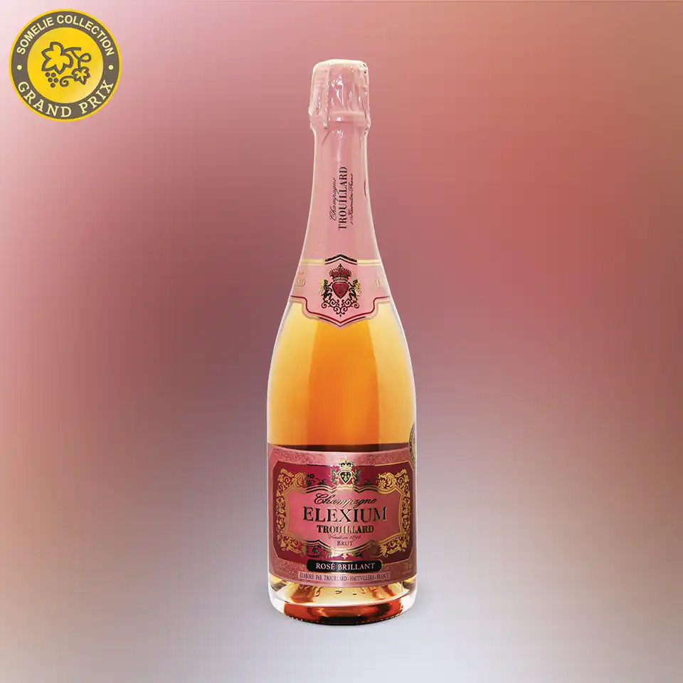 шампанское ТРУЙЯР ЭЛЕКСИУМ 10-15% 0.75, розовое, брют, Франция