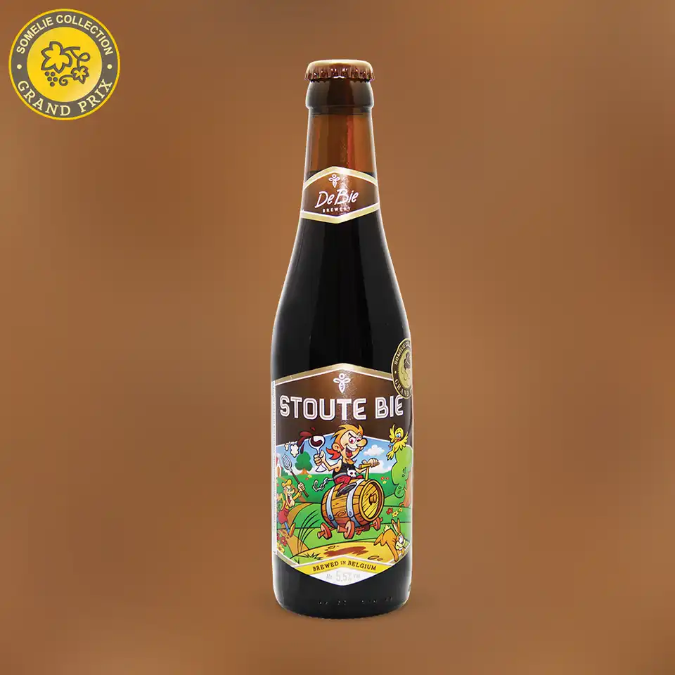 пиво СТАУТ БИ 5.5% 0.33, темное, Бельгия
