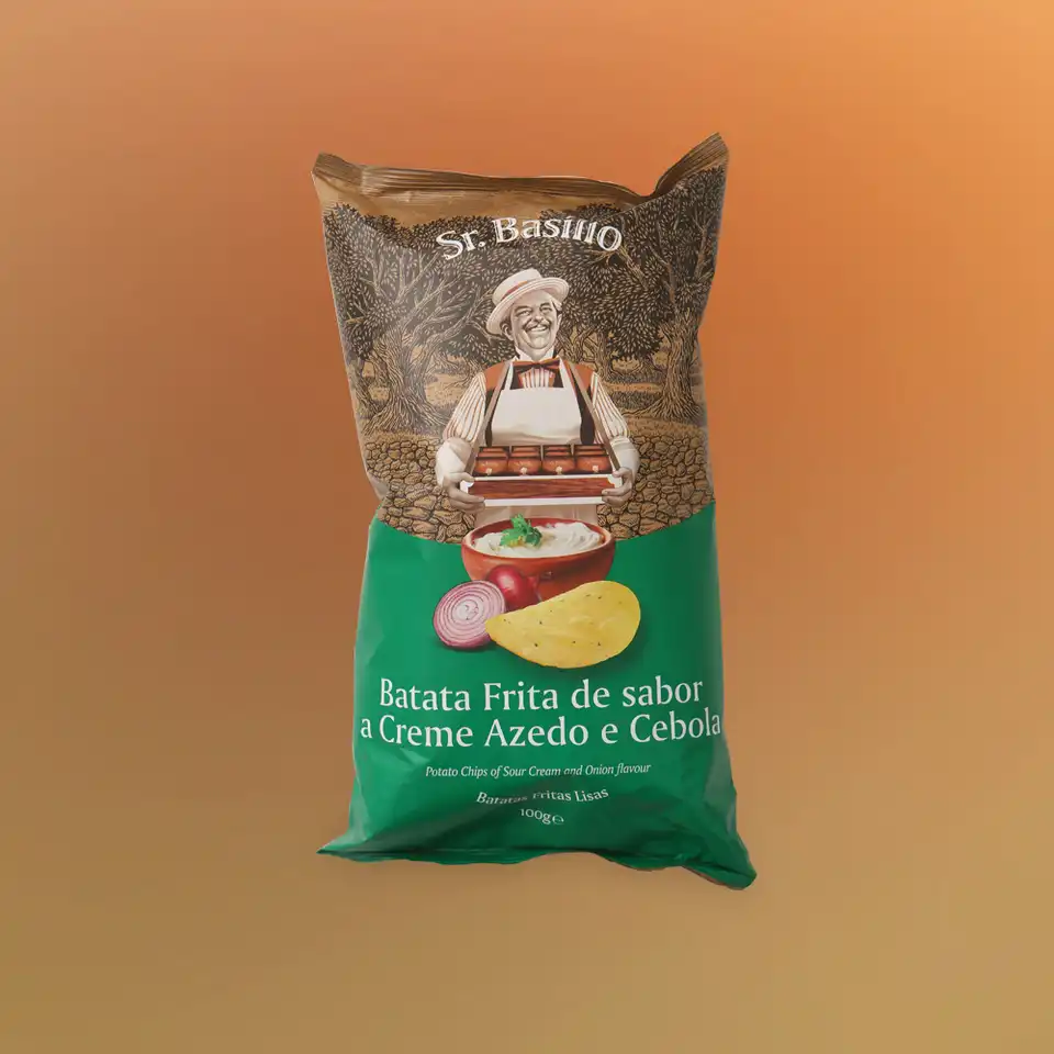 Чипсы картофельные сметана-лук 100г Португалия