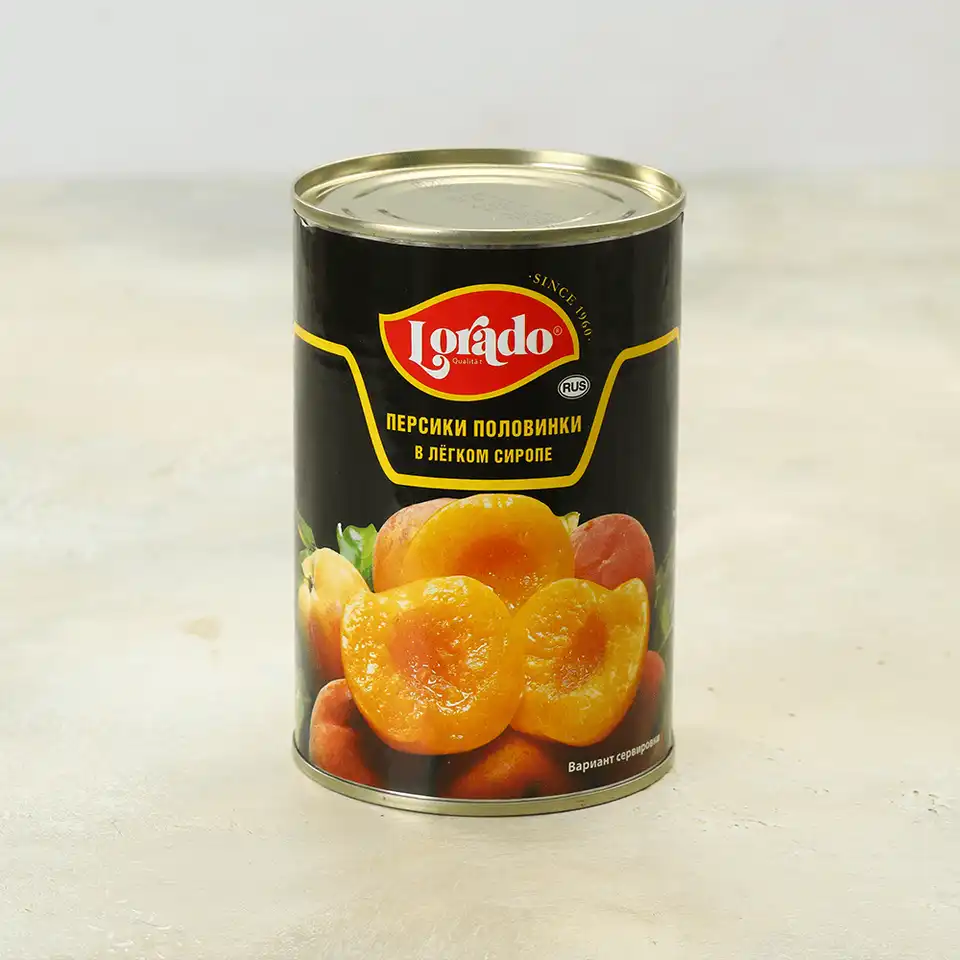 Персики половинки в легком сиропе Лорадо 425г