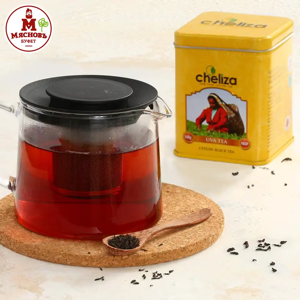 Чай черный Ува 100% цейлонский Челиза листовой 100г Шри-Ланка