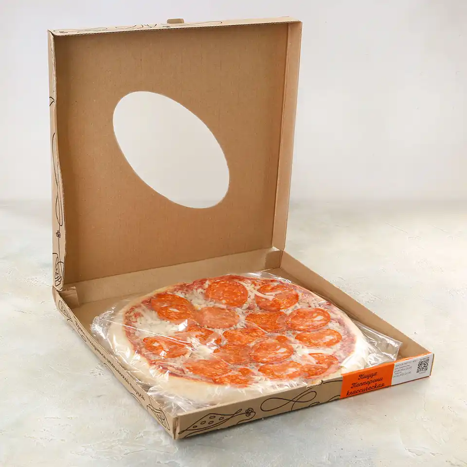 Пицца Пепперони классическая охлажденная для запекания 29см 400г