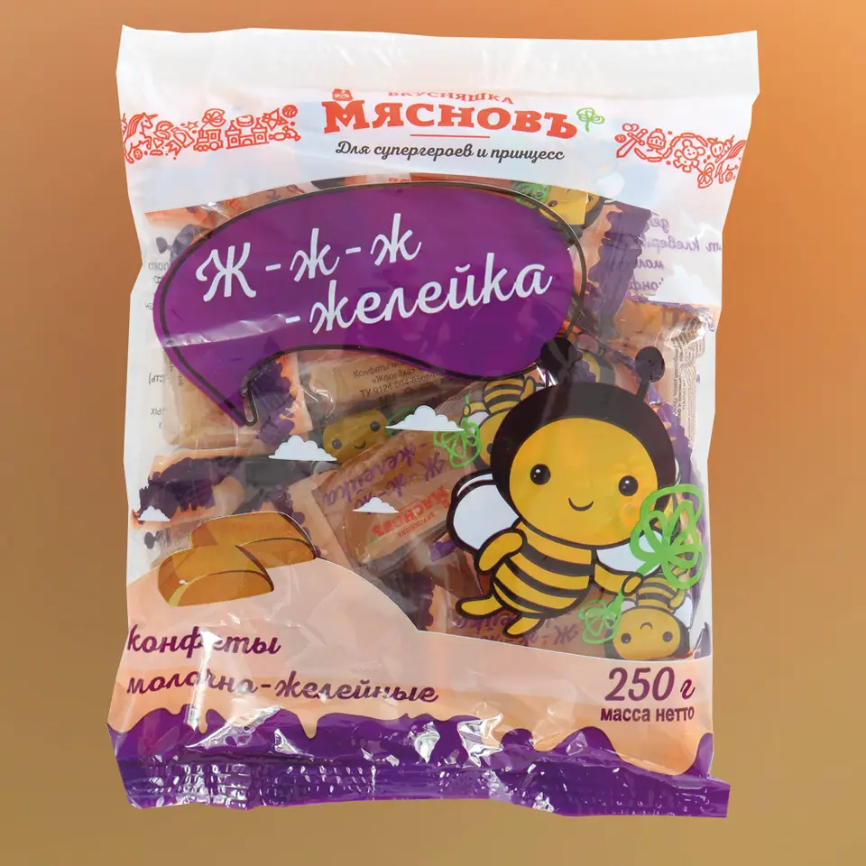 Конфеты Желейка МясновЪ ВКУСНЯШКА 250г купить c доставкой на дом в  интернет-магазине КуулКлевер